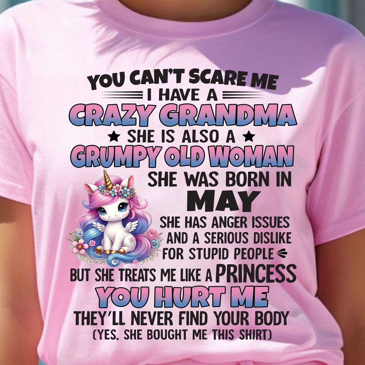 MAY - YOU CAN'T SCARE ME - GIFT FROM GRANDMA - EBIL05 (SKU09-106-05)