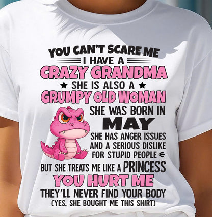 You Can’t Scare Me - Gift For Grandson And Granddaughter From Grandma - DONN05 (SKU09-130-05)