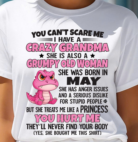 You Can’t Scare Me - Gift For Grandson And Granddaughter From Grandma - DONN05 (SKU09-130-05)