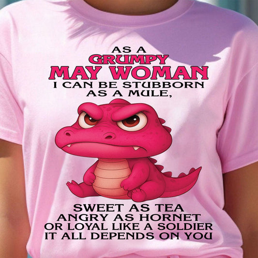 As A Grumpy January Woman - T Shirt For Woman - DONN05 (SKU09-31-05)
