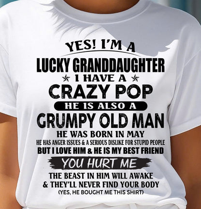 MAY - LUCKY GRANDDAUGHTER OF CRAZY POP - PERFECT GIFT FOR YOUR GRANDDAUGHTER FROM POP - EBIL05 (SKU12-39-05)