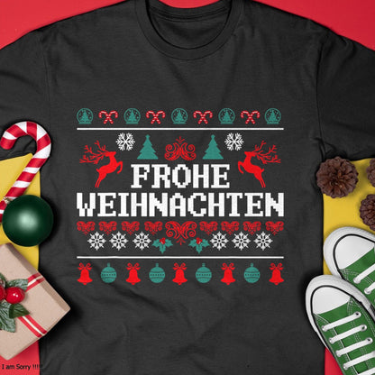 Frohe Weihnachten German Merry Christmas Holidays Germany T-Shirt - Christmas Unisex T-Shirt/Hoodie/Sweatshirt - HNDS00