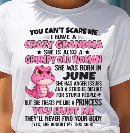 You Can’t Scare Me - Gift For Grandson And Granddaughter From Grandma - DONN06 (SKU09-130-06)