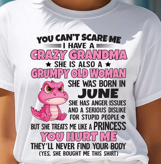You Can’t Scare Me - Gift For Grandson And Granddaughter From Grandma - DONN06 (SKU09-130-06)
