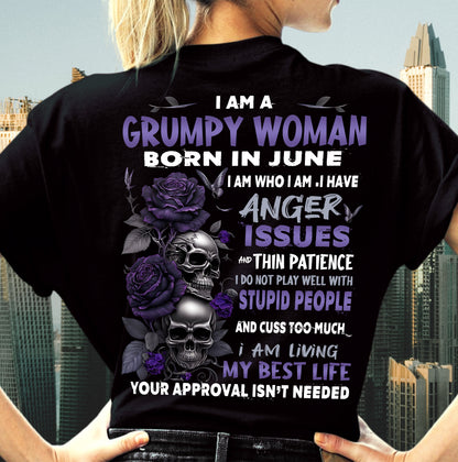 I Am A Grumpy Woman – T-Shirt For Woman – DOAN06 (SKU10-08-06)