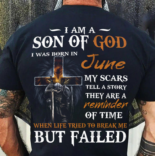 June - I Am A Son Of God - T Shirt For Man - DONN06 (SKU2605-57-06)