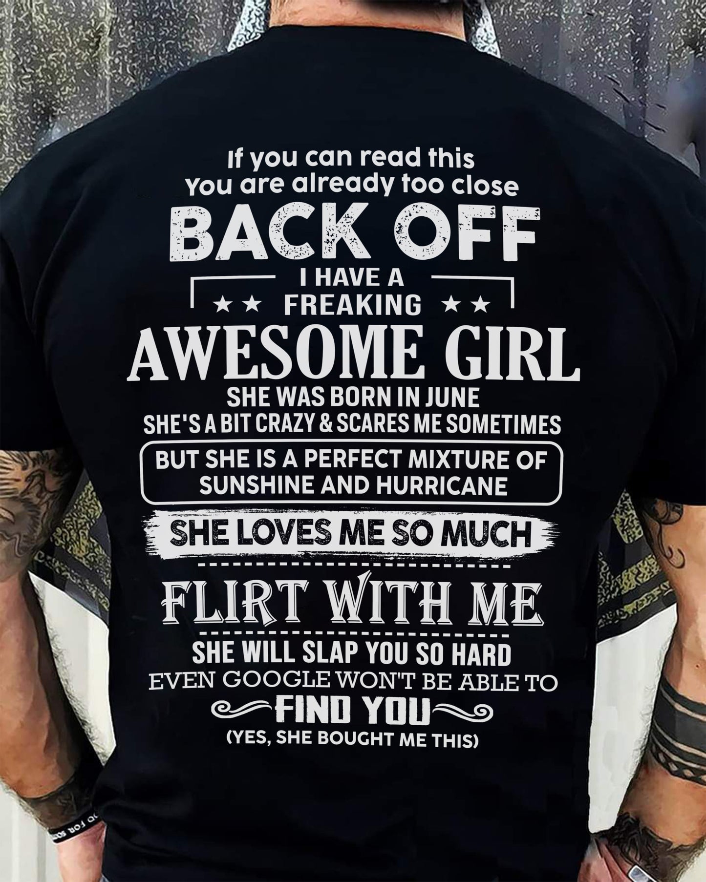 June – Awesome Girlfriend Born In June – Special gift for your Boyfriend – From Wife DONN06 (SKU06-17-06)