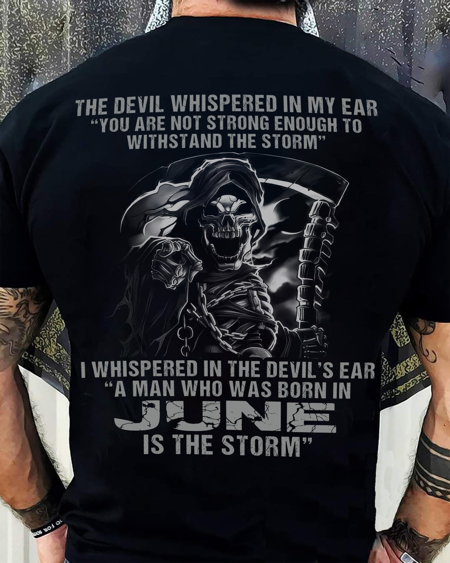 June - The Devil Whispered In My Ear - T-Shirt For Man - DONN06 (SKU08-87-06)