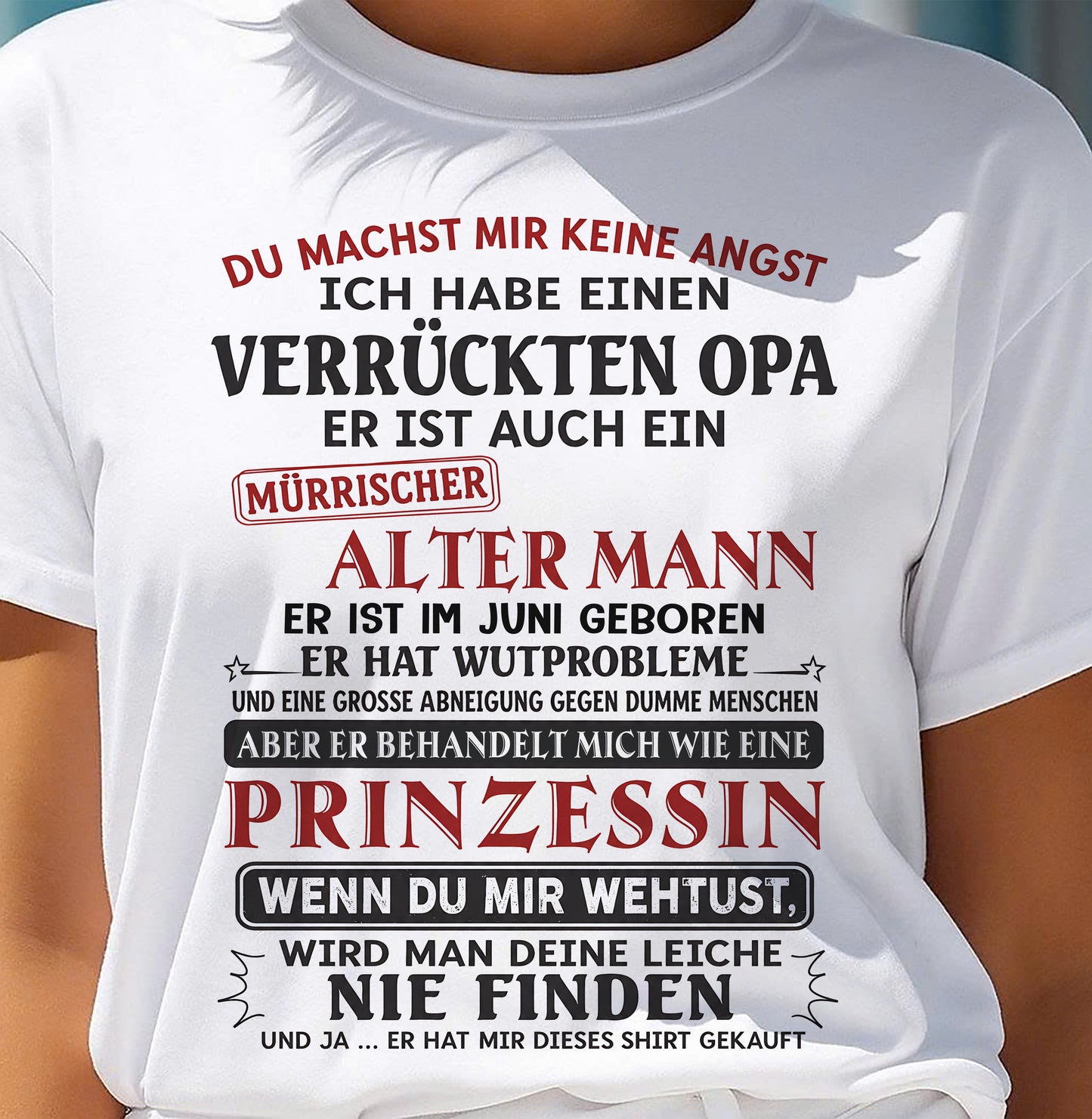 DU MACHST MIR KEINE ANGST - GESCHENK FÜR MEINE ENKELTOCHTER VON OPA - DONN06 (SKU2606-239-06)