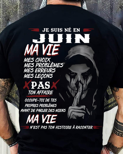 MA VIE – T-shirt pour homme – DONN06 (SKU12-269-06)