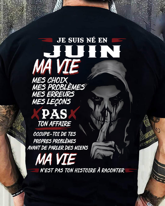 MA VIE – T-shirt pour homme – DONN06 (SKU12-269-06)