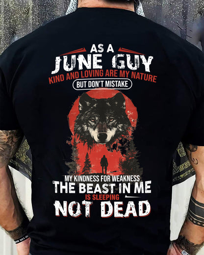 JUNE - KIND AND LOVING ARE MY NATURE - BIRTHDAY T-SHIRT FOR MEN - EBIL06 (SKU26T-01-17-06)