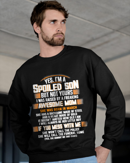 MARCH - Raised By A Freaking Awesome Mom - FROM MOM TO SON - EBIL03 (SKU26T-01-45-03)