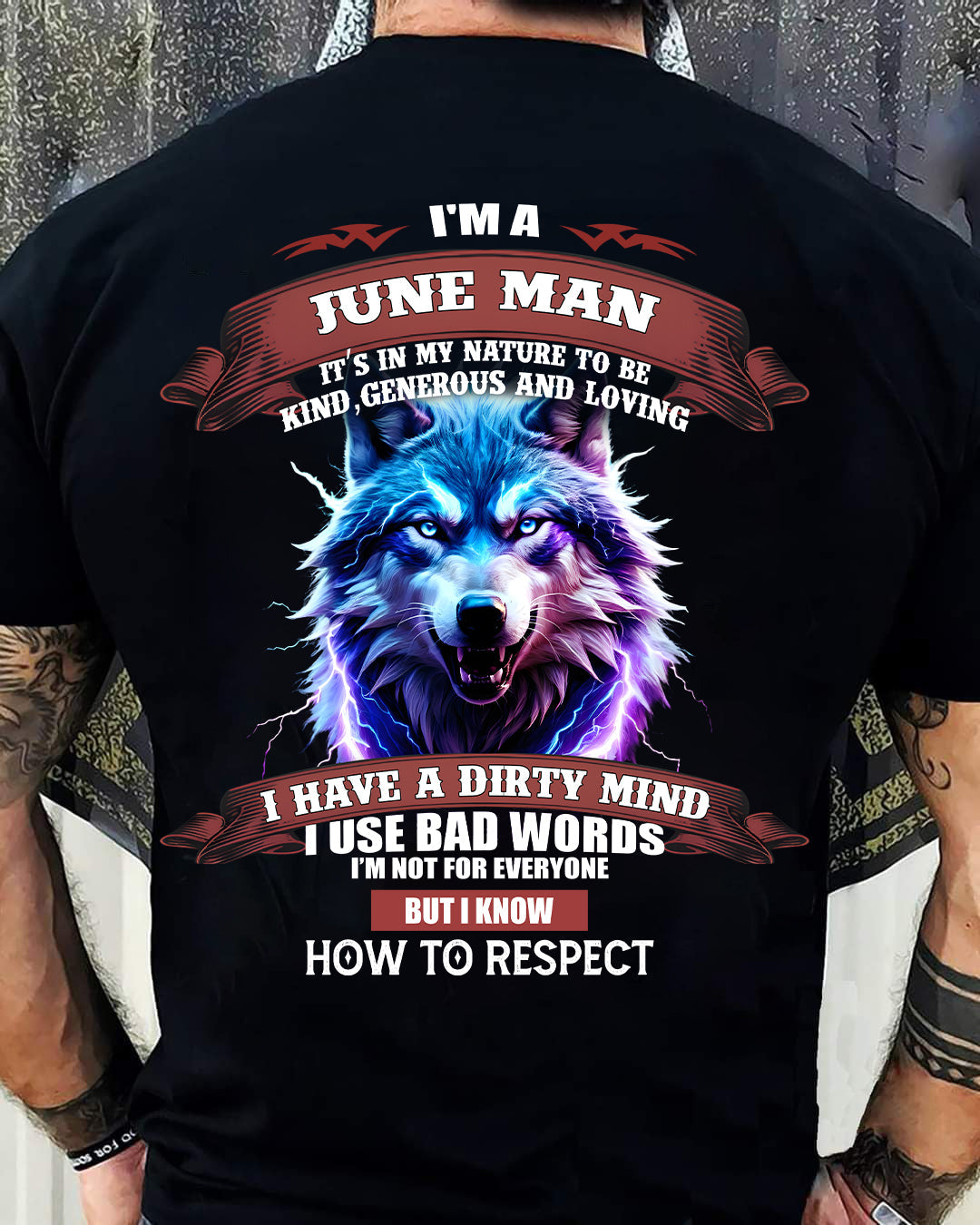 JUNE - KNOW HOW TO RESPECT - BIRTHDAY T-SHIRT FOR MEN - EBIL06 (SKU12-312-06)
