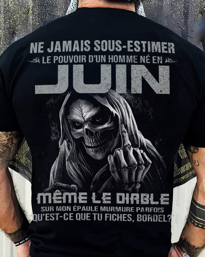 LE POUVOIR D’UN HOMME NÉ EN – T-SHIRT POUR HOMME – DONN06 (SKU08-61-06)