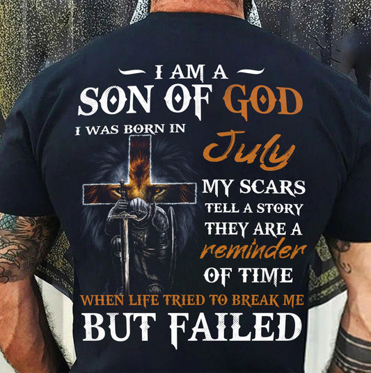 July - I Am A Son Of God - T Shirt For Man - DONN07 (SKU2605-57-07)