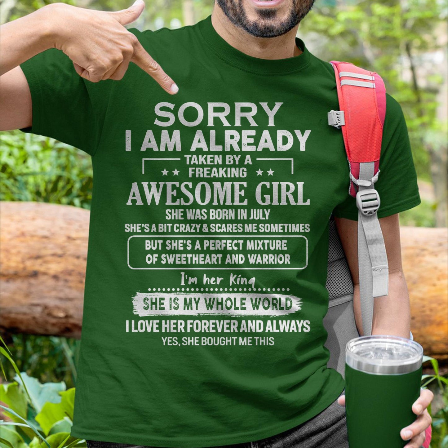 July - Awesome Girl - Perfect Gift For Your Boyfriend, Husband From Wife - EBIL07 (SKU04-86MT-07)