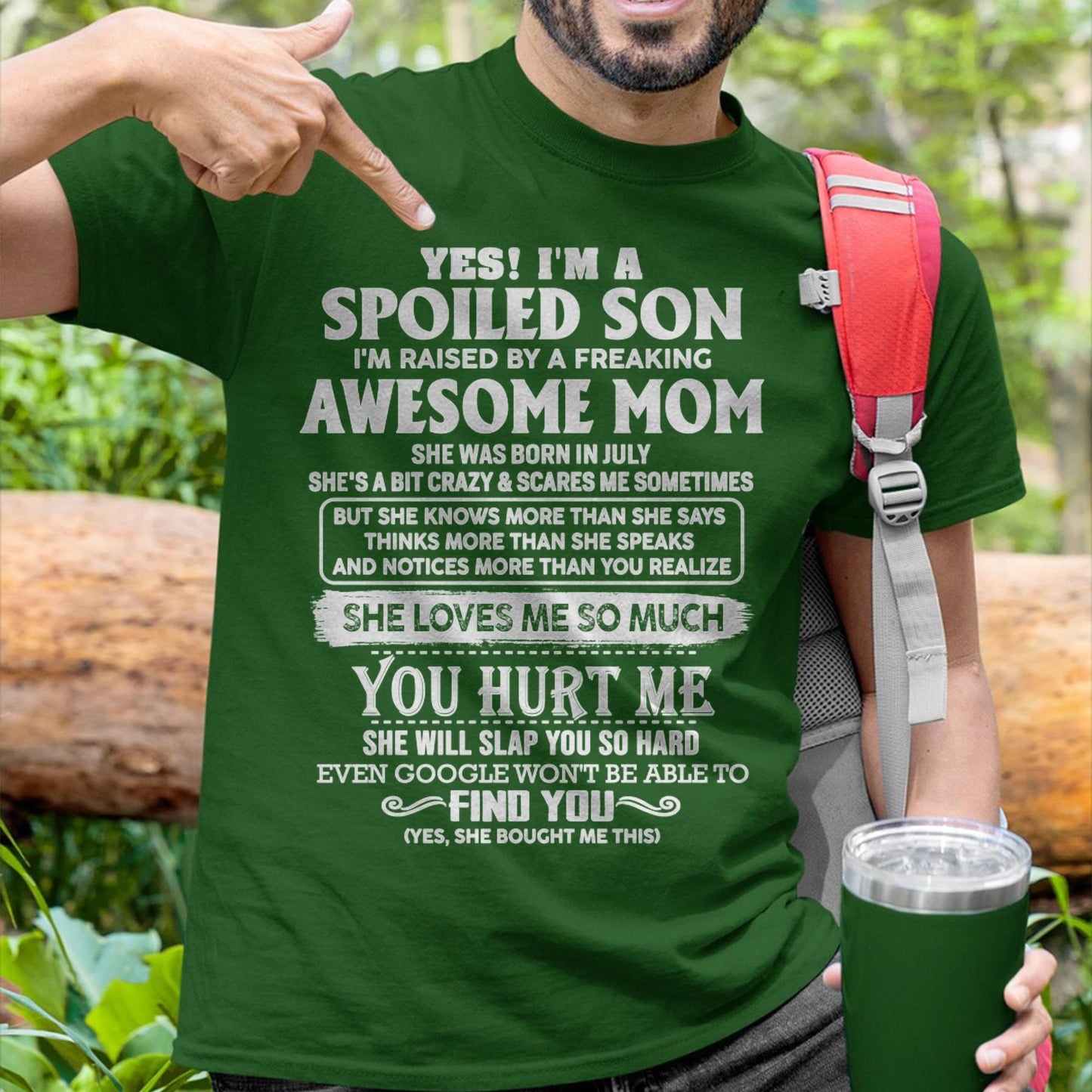 July - Awesome Mom - Perfect Gift For Your Son From Mom - ebil07 (SKU05-47-07)