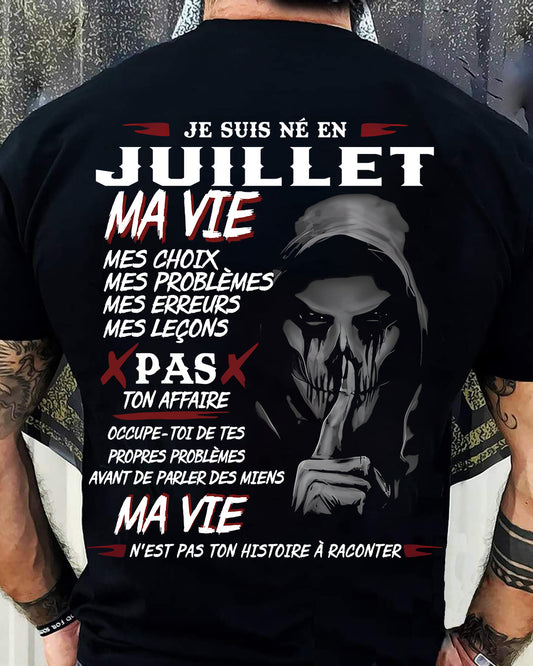 MA VIE – T-shirt pour homme – DONN07 (SKU12-269-07)
