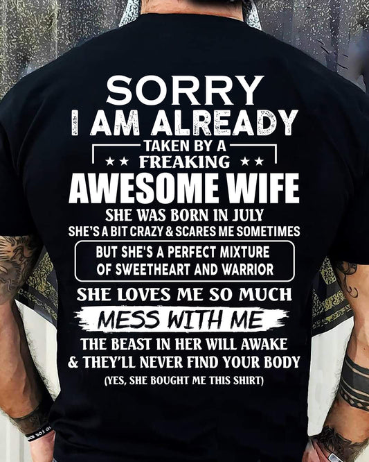 Wife July - Perfect gift for your husband - donn07 (SKU68-86-07)