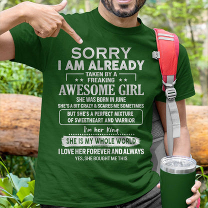 June - Awesome Girl - Perfect Gift For Your Boyfriend, Husband From Wife - ebil06 (SKU04-86MT-06)