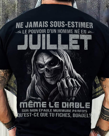 LE POUVOIR D’UN HOMME NÉ EN – T-SHIRT POUR HOMME – DONN07 (SKU08-61-07)