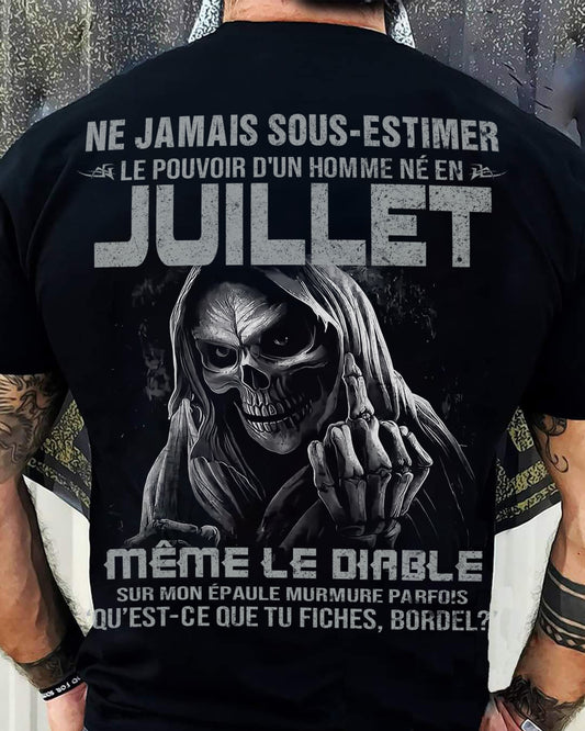 LE POUVOIR D’UN HOMME NÉ EN – T-SHIRT POUR HOMME – DONN07 (SKU08-61-07)