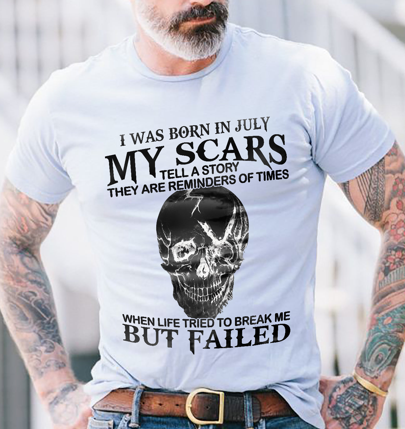 JULY - MY SCARS – T-SHIRT FOR MAN – DONN07 (SKU2608-413-07)