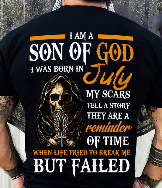 JULY - I AM A SON OF GOD - T SHIRT FOR MAN - DONN07 (SKU2607-143-07)