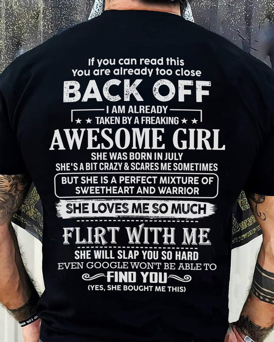 July – Awesome Girlfriend Born In July – Special gift for your Boyfriend – From Wife DONN07 (SKU06-25-07)