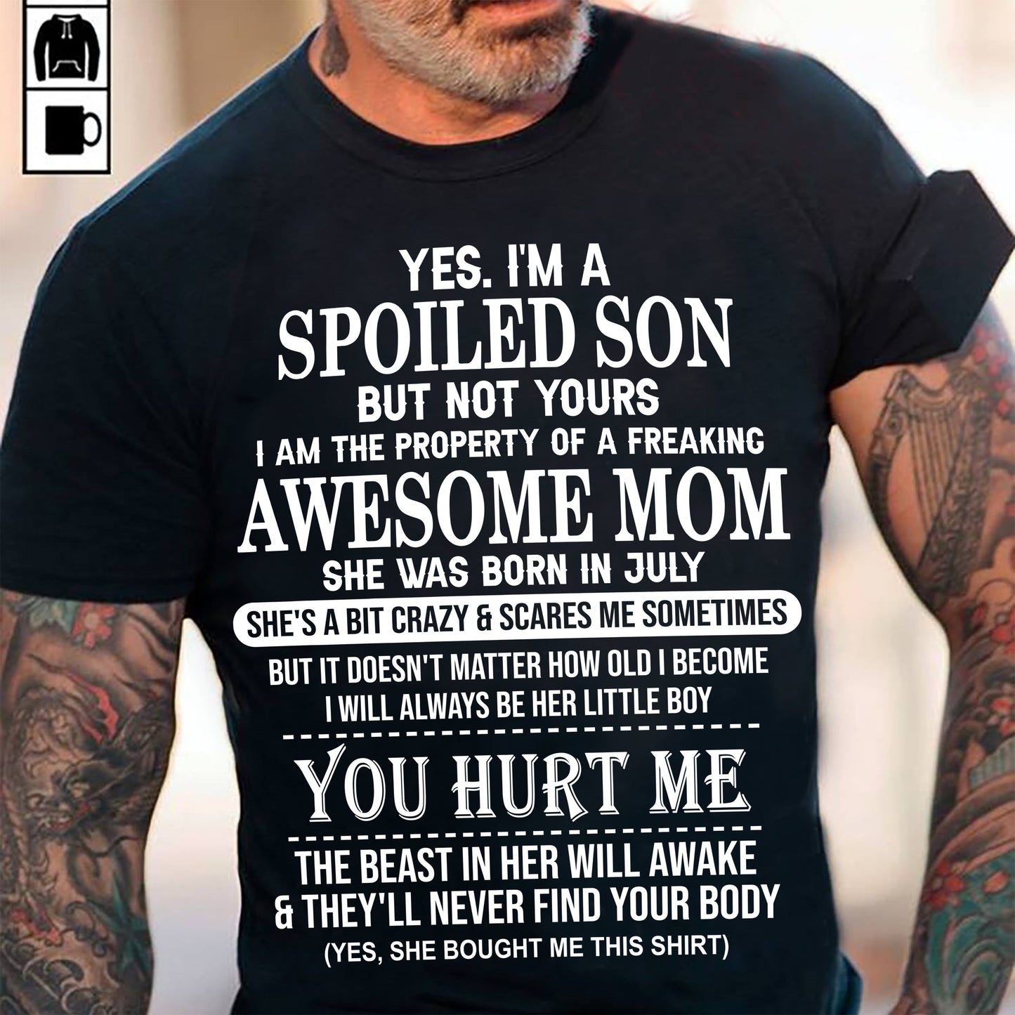 July - Awesome Mom Born In July - Special gift for Son From Mom - ebil07 (SKU10-45-07)