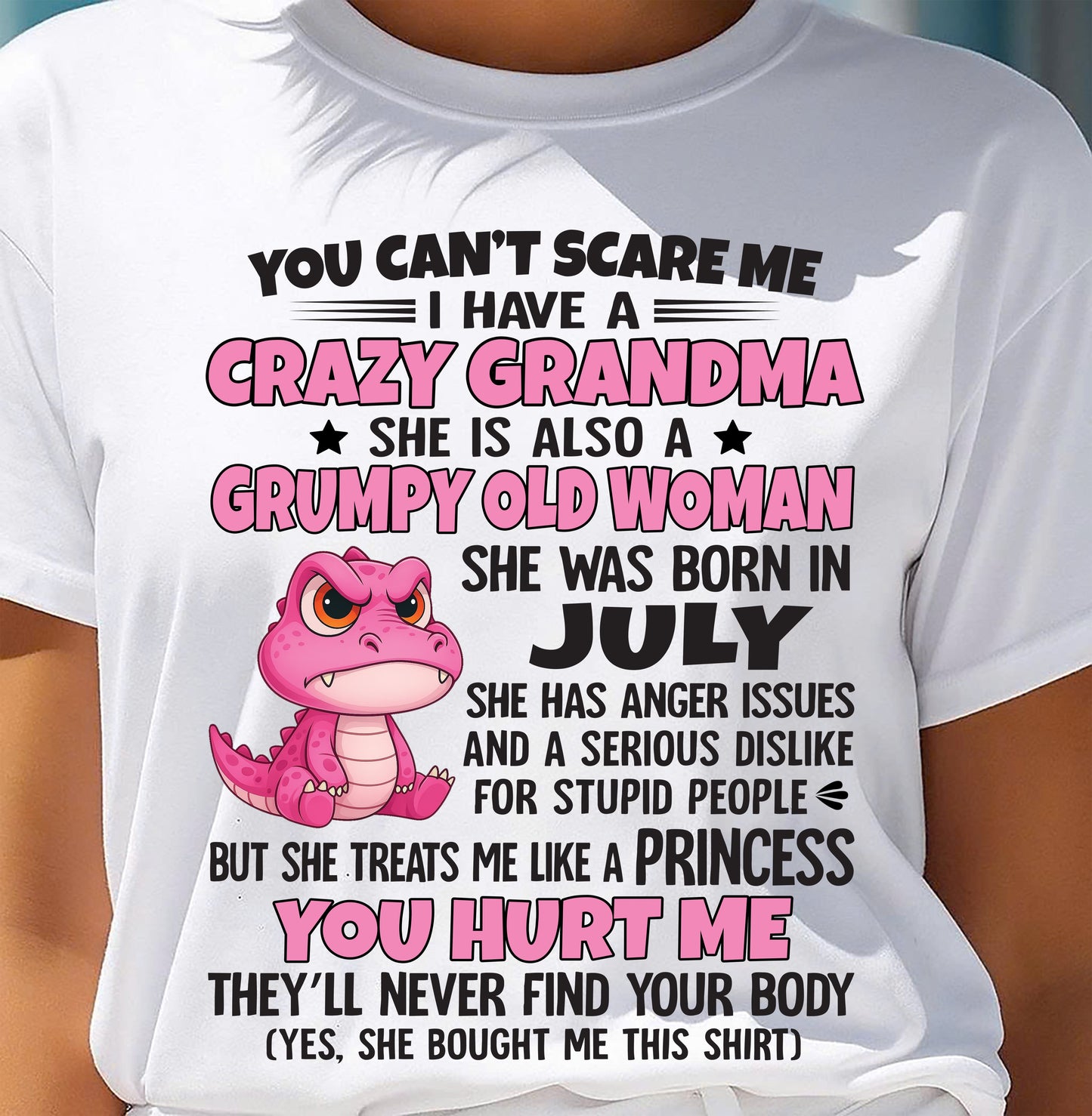 You Can’t Scare Me - Gift For Grandson And Granddaughter From Grandma - DONN07 (SKU09-130-07)