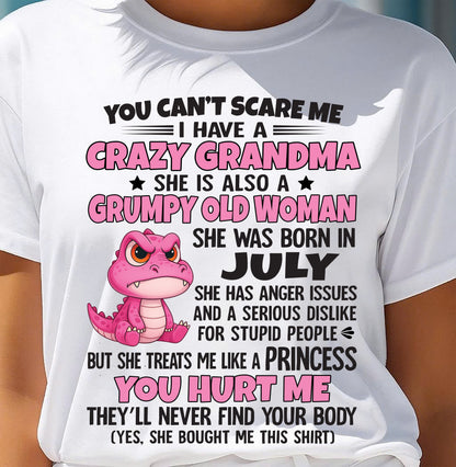 You Can’t Scare Me - Gift For Grandson And Granddaughter From Grandma - DONN07 (SKU09-130-07)