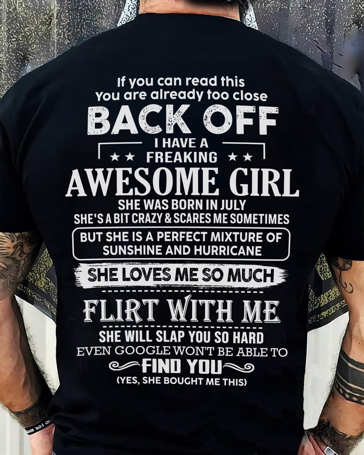 July – Awesome Girlfriend Born In July – Special gift for your Boyfriend – From Wife DONN07 (SKU06-17-07)