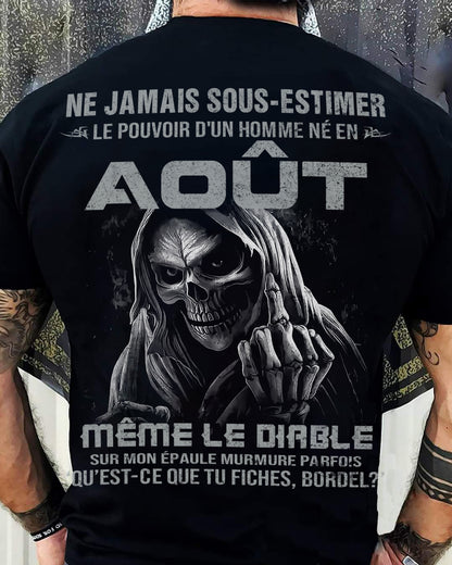 LE POUVOIR D’UN HOMME NÉ EN – T-SHIRT POUR HOMME – DONN08 (SKU08-61-08)