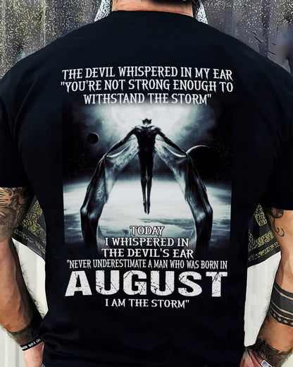 AUGUST - THE DEVIL WHISPERED IN MY EAR - T-SHIRT FOR MAN - DONN08 (SKU08-35-08)