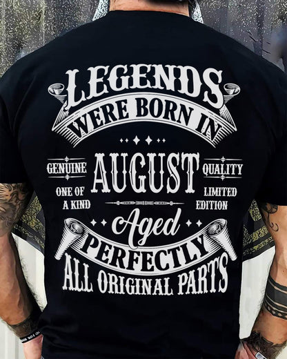 LEGENDS WERE BORN IN AUGUST - T-SHIRT FOR MAN - DONN08 (SKU08-37-08)