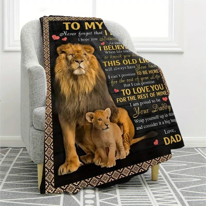 BLANKET FOR SON FROM DAD – COMFORT & WARMTH GIFT Sherpa Fleece Blanket - FULL