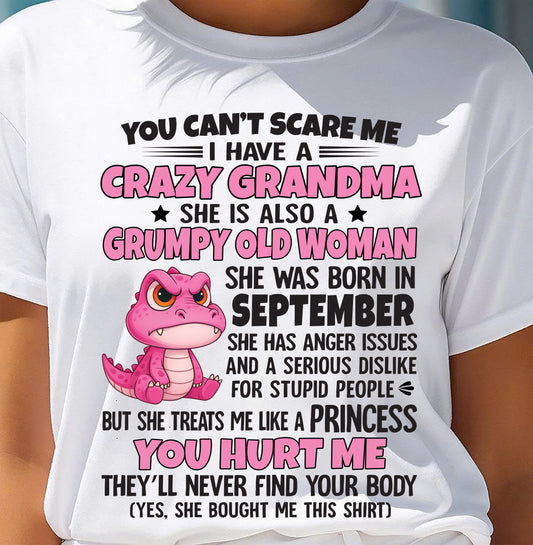 You Can’t Scare Me - Gift For Grandson And Granddaughter From Grandma - DONN09 (SKU09-130-09)