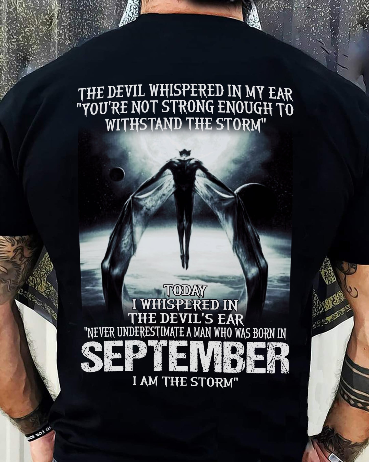 SEPTEMBER - THE DEVIL WHISPERED IN MY EAR - T-SHIRT FOR MAN - DONN09 (SKU08-35-09)