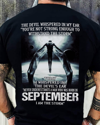 SEPTEMBER - THE DEVIL WHISPERED IN MY EAR - T-SHIRT FOR MAN - DONN09 (SKU08-35-09)