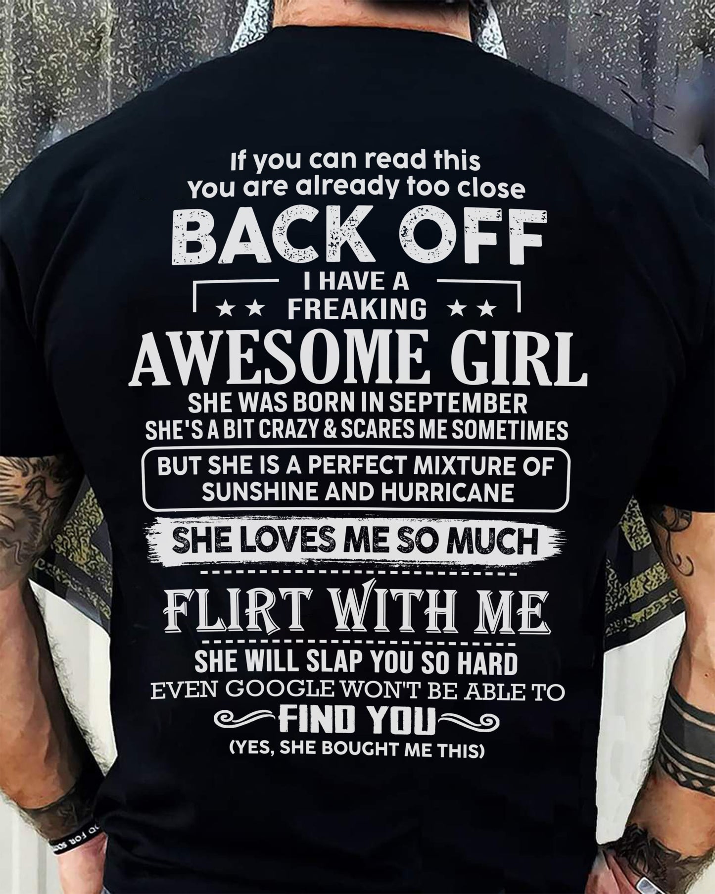 September – Awesome Girlfriend Born In September – Special gift for your Boyfriend – From Wife DONN09 (SKU06-17-09)