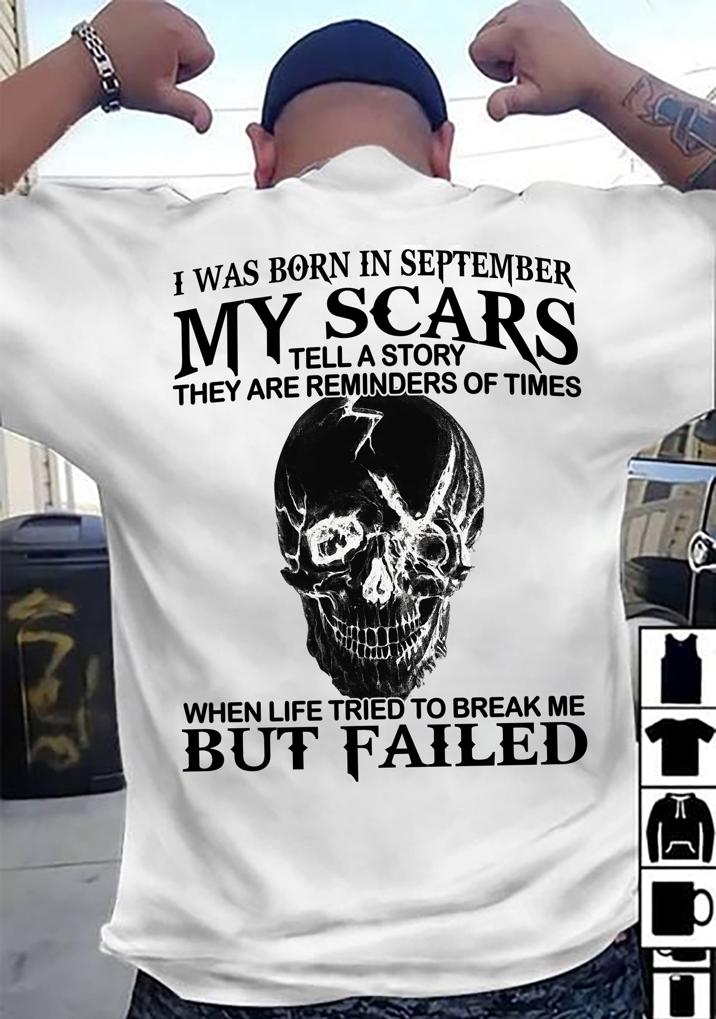 September - My Scars Tell A Story – T Shirt For Man – DONN09 (SKU2604-34-09)