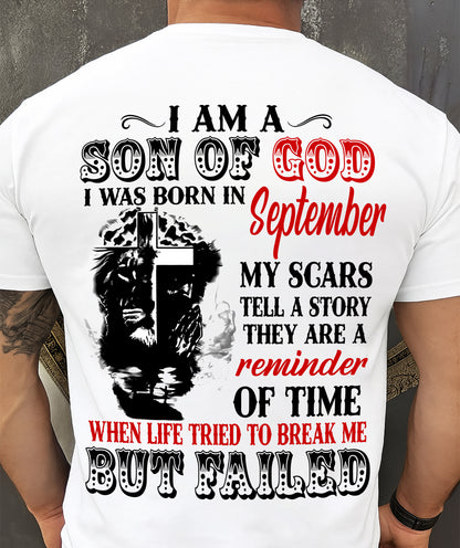 September - I Am A Son Of God – T Shirt For Man – DONN09 (SKU2604-189-09)