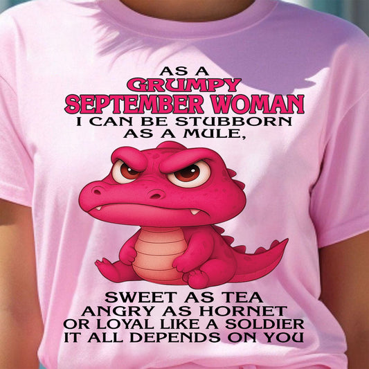 As A Grumpy January Woman - T Shirt For Woman - DONN09 (SKU09-31-09)