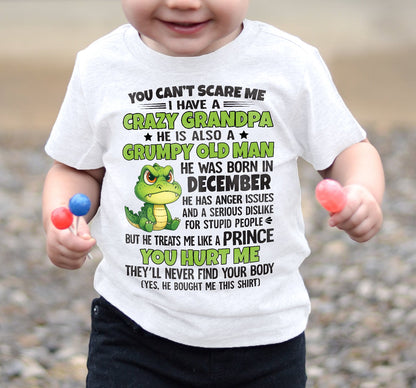 YOU CAN’T SCARE ME - GIFT FOR GRANDSON AND GRANDDAUGHTER FROM GRANDPA - DONN12 (SKU09-121-12)