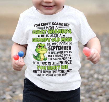 YOU CAN’T SCARE ME - GIFT FOR GRANDSON AND GRANDDAUGHTER FROM GRANDPA - DONN09 (SKU09-121-09)