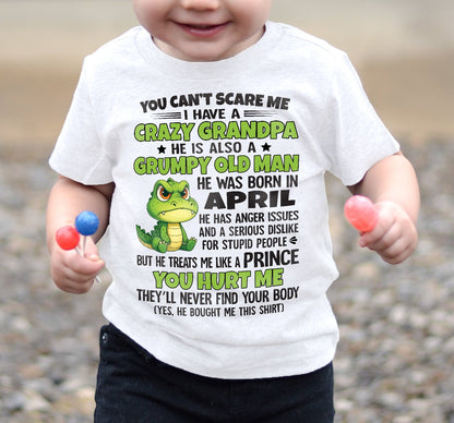 YOU CAN’T SCARE ME - GIFT FOR GRANDSON AND GRANDDAUGHTER FROM GRANDPA - DOAN04 (SKU09-121-04)