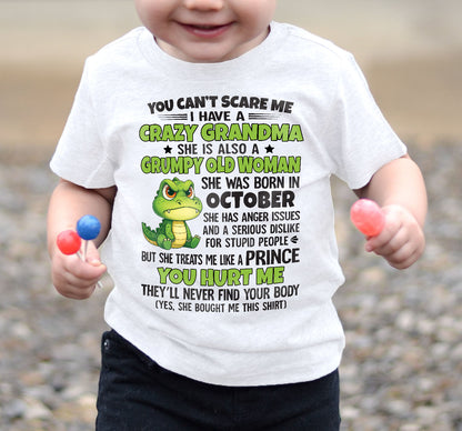 October - You Can’t Scare Me - Gift For Grandson From Grandma - DOAN10 (SKU09-85-10)
