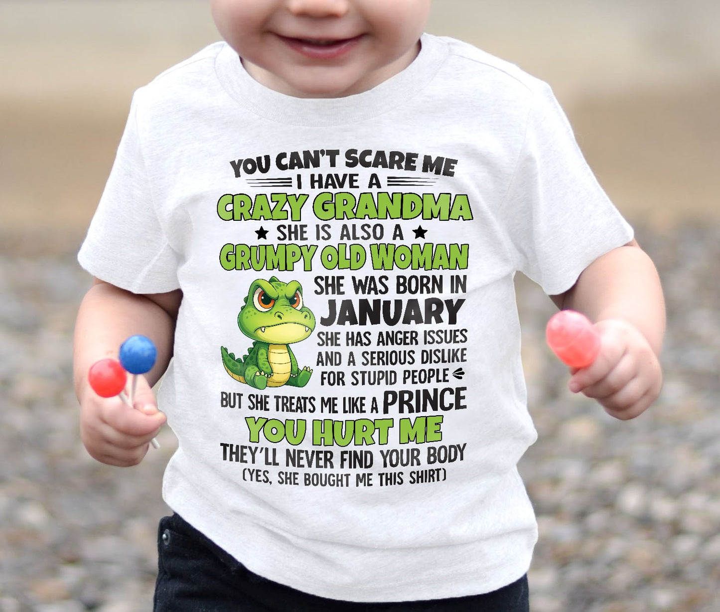January - You Can’t Scare Me - Gift For Grandson From Grandma - DOAN01 (SKU09-85-01)